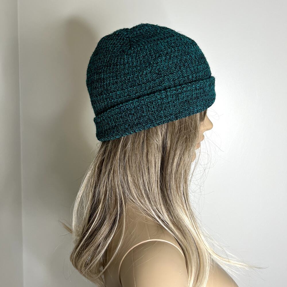 Green Knit Beanie Hat